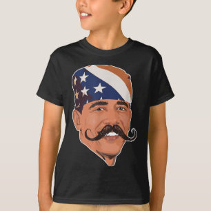 Camiseta Funny Obama Mustache American