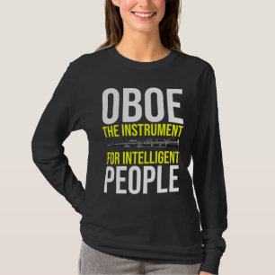 Camiseta Funny Oboe Player Intelligent Músico Humor