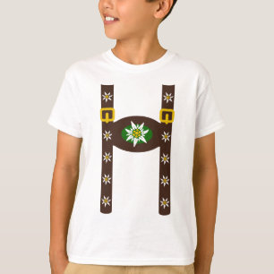 Camiseta Funny Octoberfest Lederhosen Suspendedores