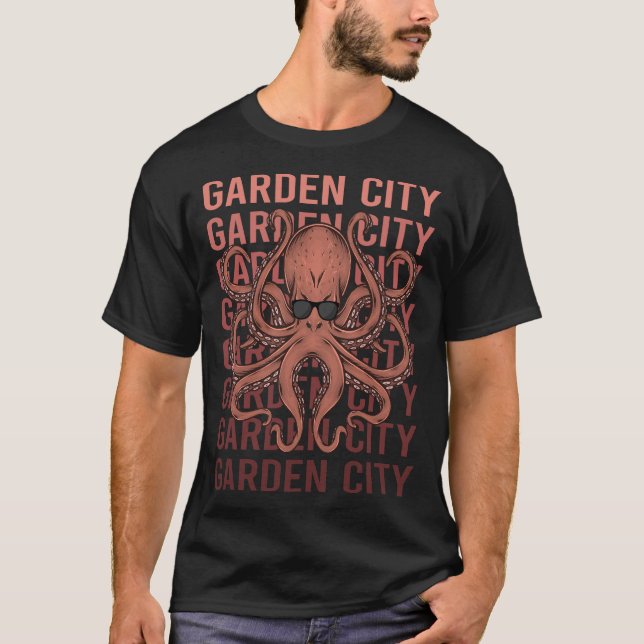 Camiseta Funny Octopus Garden City (Anverso)
