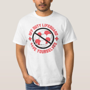 Camiseta Funny Off Duty Lifeguard Ahorra Nadar
