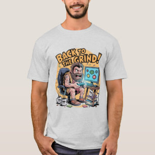 Camiseta Funny Oficina de Jugador de Caveman Mal