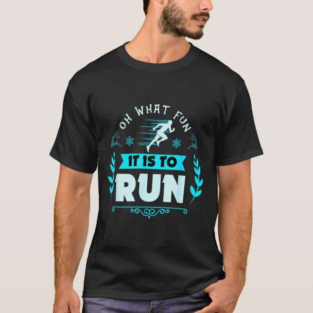Camiseta Funny Oh What Fun It Is To Run Cross Country Chris (Anverso)