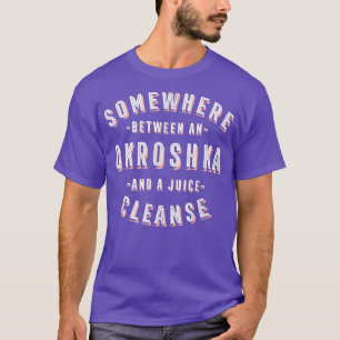 Camiseta Funny Okroshka y una heladería de refresco vegana