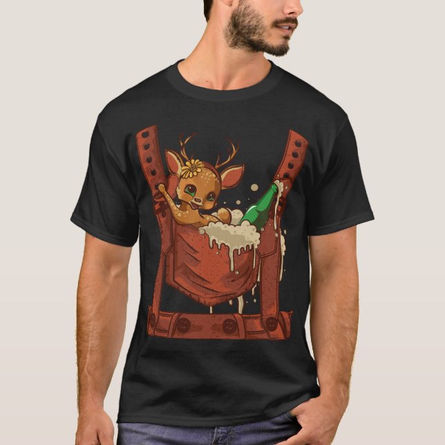 Camiseta Funny Oktoberfest Lederhosen Costume cerveza alema (Anverso)