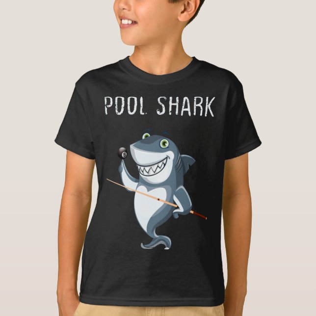 Camiseta Funny Ol Shark Ol Players Billiard  (Anverso)
