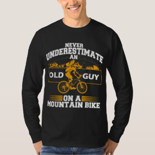 Camiseta Funny Old Biker Mountain Bike Gift Cute Bicicleta
