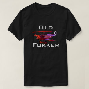 Camiseta Funny "Old Fokker"