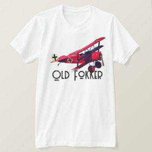Camiseta Funny "Old Fokker"