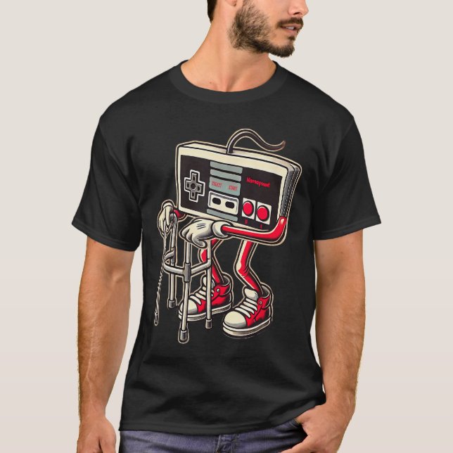 Camiseta Funny Old Video Game Art Gaming ee for Men Boys gi (Anverso)