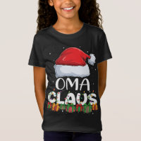 Funny Oma Santa Claus Navidades Pajamas Family Mat