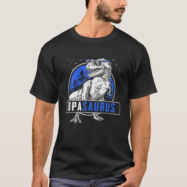 Camiseta Funny Opasaurus T Rex Opa Saurus Dinosaur Family M (Anverso)