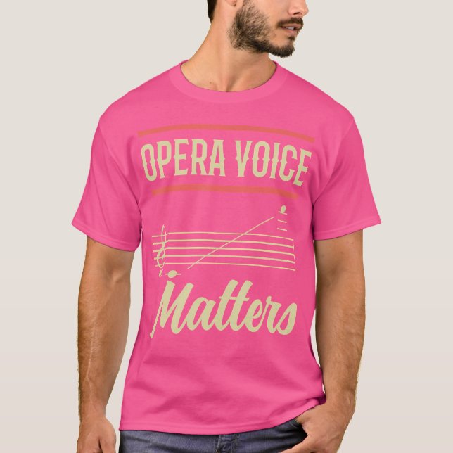Camiseta Funny Opera Cantante Opera Voz importa (Anverso)