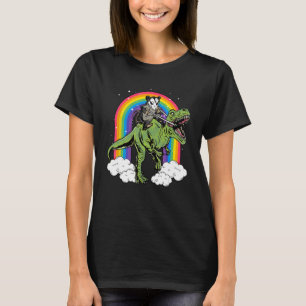 Camiseta Funny Opossum Riding T-Rex Dinosaur Tyrannosaurus