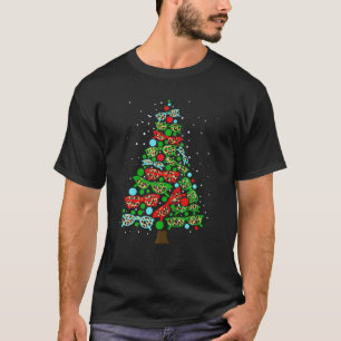 Camiseta Funny Optometrist Gafas de sol Árbol de Navidad O