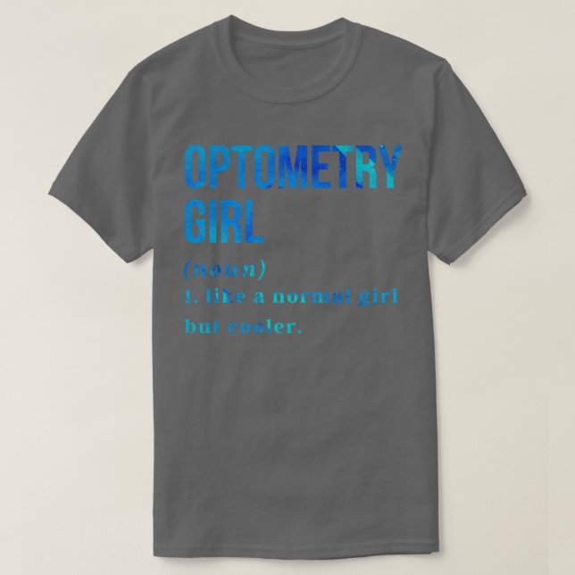 Camiseta Funny optometry Girl Definition 2 (Diseño del anverso)