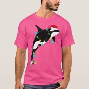 Camiseta Funny Orca Killer Whale Santa Hat