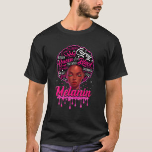 Camiseta Funny Orgullosa Junenth Melanin Black History Mont