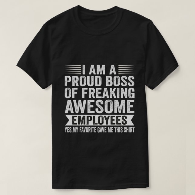 Camiseta Funny Orgulloso Jefe de la Oficina de Apreciación  (Diseño del anverso)