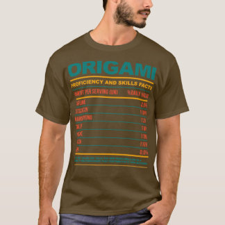 Camiseta Funny Origami Nutritional Facts