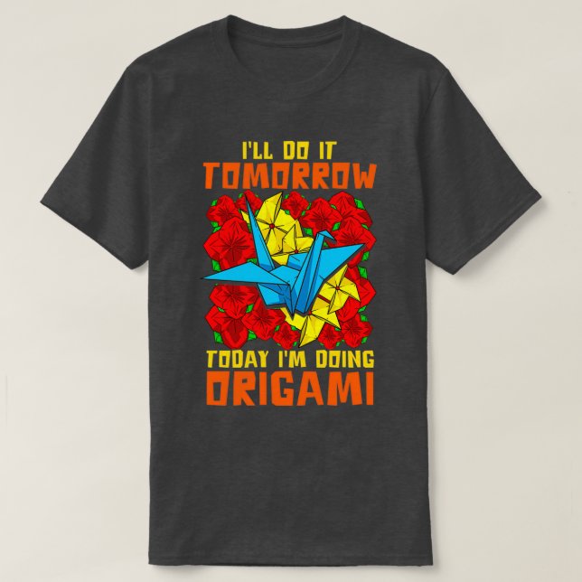 Camiseta Funny Origami Paper Crane (Diseño del anverso)