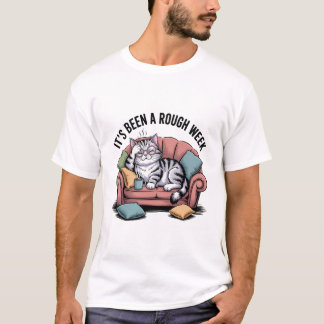 Camiseta Funny Overthinking Cat Shirt