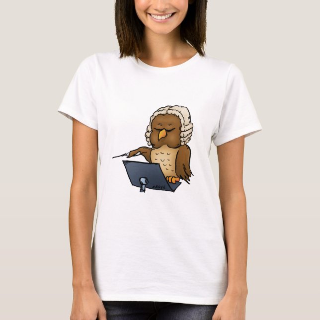 Camiseta Funny Owl Conductor Personalizado (Anverso)