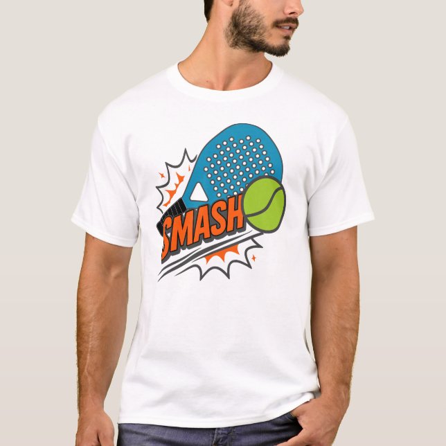 Camiseta Funny Padel Smash - Deportivo (Anverso)