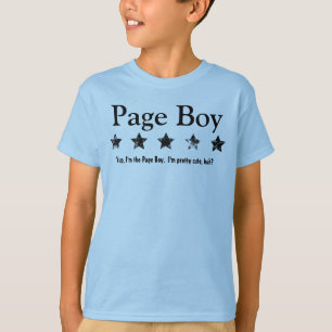 Camiseta Funny Page Boy Grunge Stars Nombre personalizado A