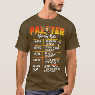 Camiseta Funny Painter Hourrate Artistas Pintores Paintin