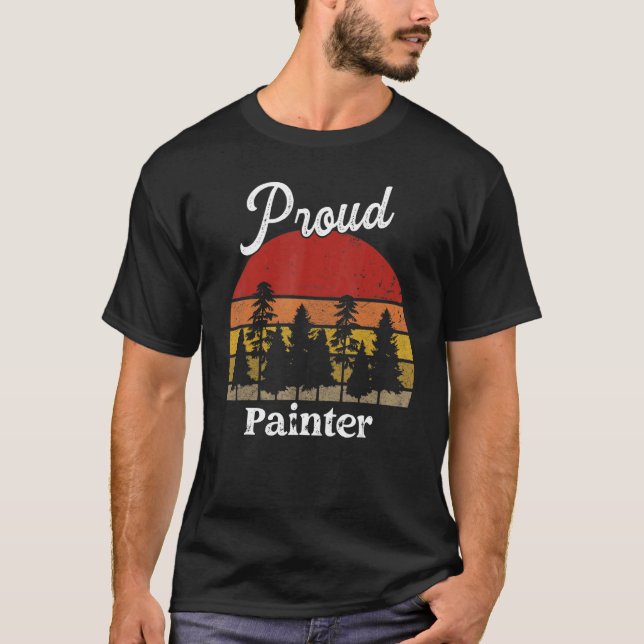Camiseta Funny Painter Shirts Job Title Professions (Anverso)