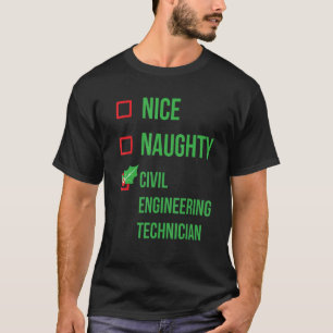 Camiseta Funny Pajama Christma, técnico de ingeniería civil