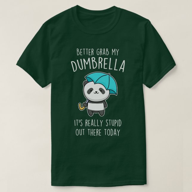 Camiseta Funny Panda Umbrella (Diseño del anverso)