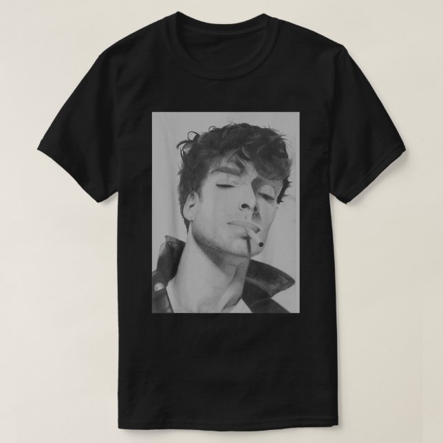 Camiseta Funny Paolo Nutini Drawing Gift (Diseño del anverso)