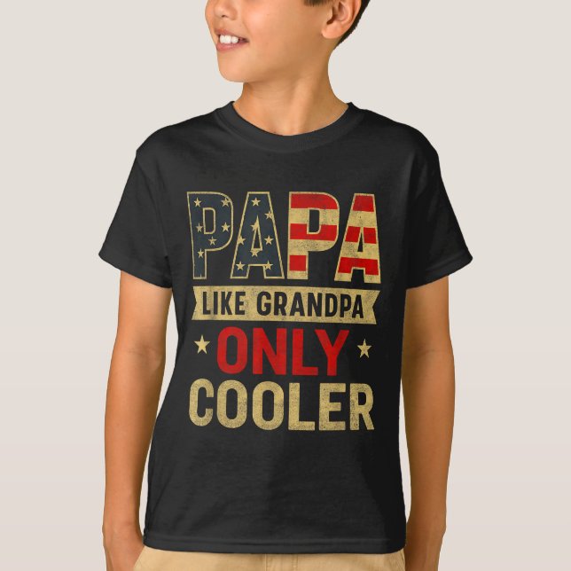 Camiseta Funny Papa Art For Grandpa From Grandkids Father's (Anverso)