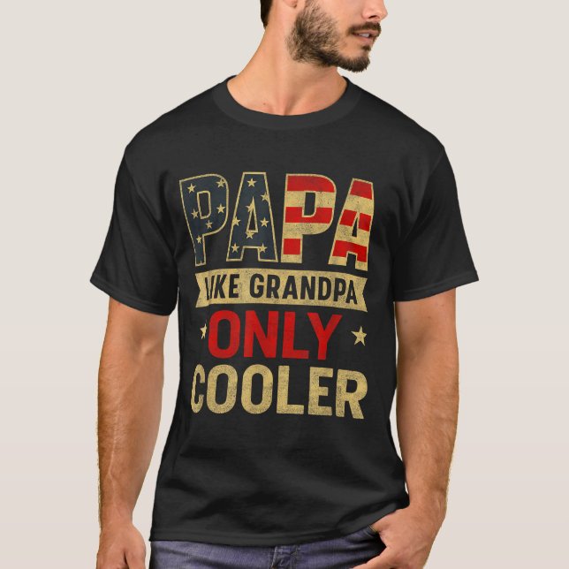 Camiseta Funny Papa Art For Grandpa From Grandkids Father's (Anverso)