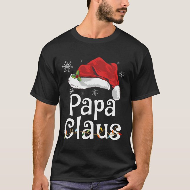 Camiseta Funny Papa Claus Christmas T-Shirt Pajamas Santa G (Anverso)