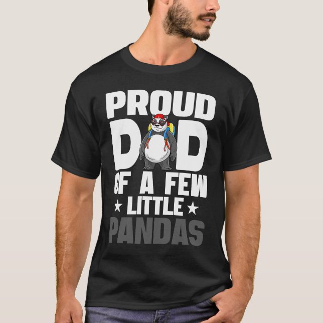 Camiseta Funny papá orgulloso de unos cuantos Pandas banale (Anverso)