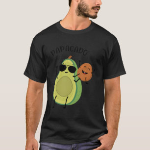 Camiseta Funny Papacado Invitación de Embarazo Aguacado Fat