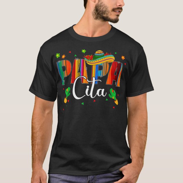 Camiseta Funny Papacita Cinco De Mayo Fiesta Fiesta Mexican (Anverso)