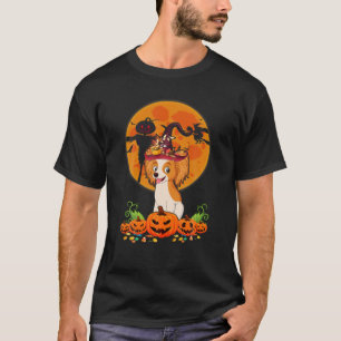 Camiseta Funny Papillon Dog Witch Pumpkin Feliz Halloween C