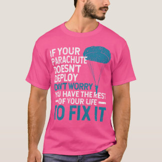 Camiseta Funny Parachute Skydiver Adventure Parachute Sky