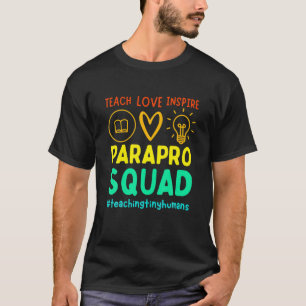 Camiseta Funny Paraprofesional Teach Love Inspire - Hombres