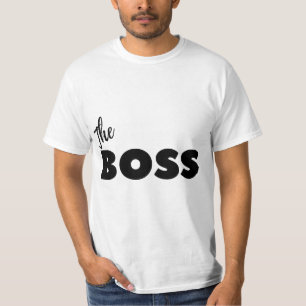 Camiseta Funny Pareja Camisas Jefe Hombres