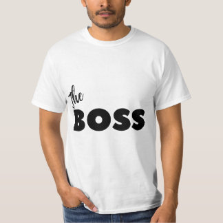 Camiseta Funny Pareja Camisas Jefe Hombres