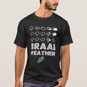Camiseta Funny paro familiar sudafricano en el clima brasil