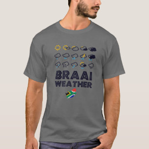Camiseta Funny paro familiar sudafricano en el clima brasil