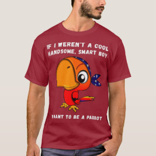 Camiseta Funny Parrot Boy Lover Cita diciendo Chiste lindo