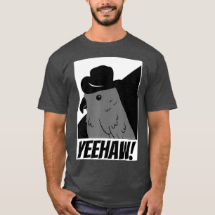 Camiseta Funny Parrot Cowboy Yehaw Birdwatching