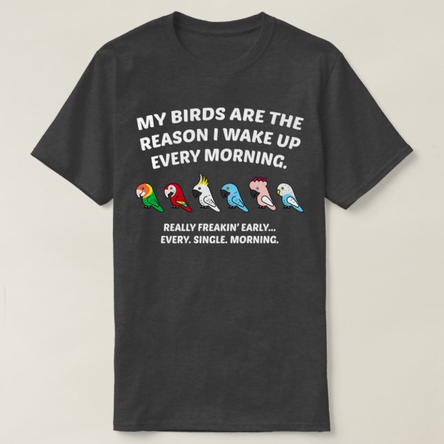 Camiseta Funny Parrot Lover Shirt 1 (Diseño del anverso)